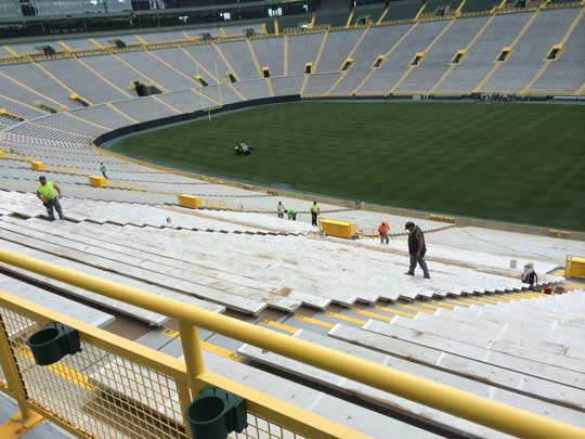 Lambeau Field seating restoration